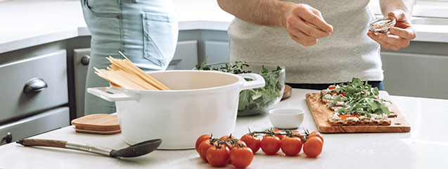 Entrenadores en la cocina