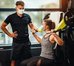 mascarillas en los gimnasios