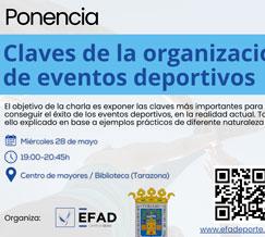 TARAZONA ACOGE UNA CHARLA SOBRE LAS CLAVES PARA ORGANIZAR EVENTOS DEPORTIVOS DEL FUTURO